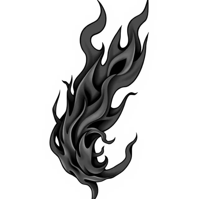 Red and Black Half Sleeve tattoo design