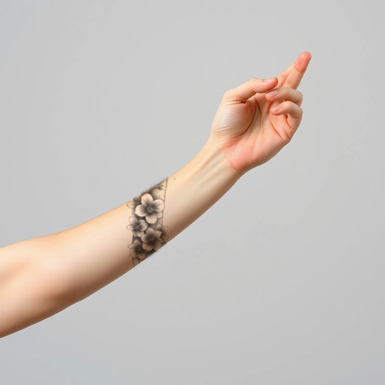 Ryu Wrapping Forearm with Sakura tattoo shown on the forearm