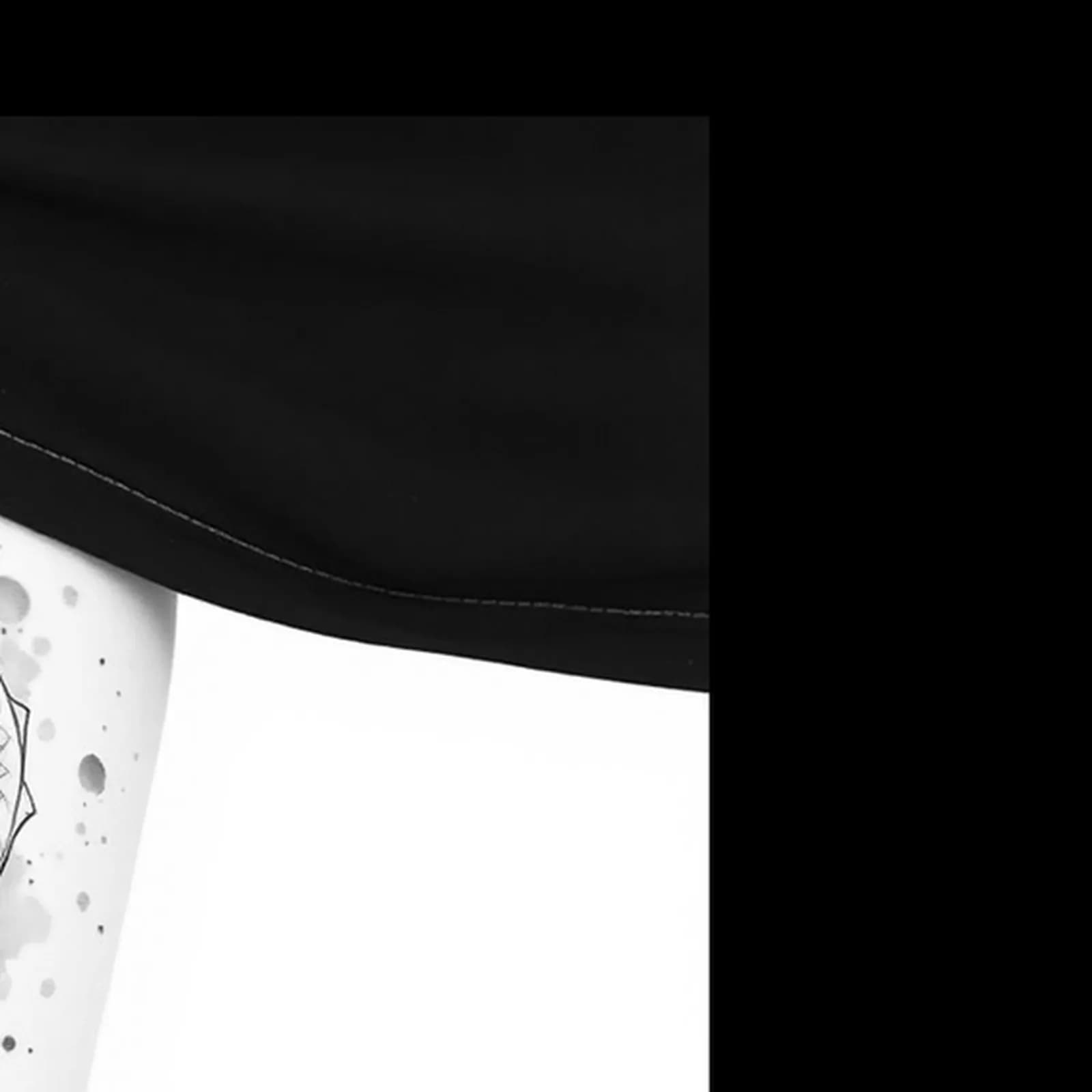 Watercolor Dragon Thigh tattoo design, close-up detail